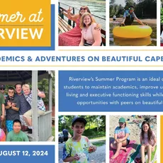 Summer at Riverview offers programs for three different age groups: Middle School, ages 11-15; High School, ages 14-19; and the Transition Program, GROW (Getting Ready for the Outside World) which serves ages 17-21.⁠
⁠
Whether opting for summer only or an introduction to the school year, the Middle and High School Summer Program is designed to maintain academics, build independent living skills, executive function skills, and provide social opportunities with peers. ⁠
⁠
During the summer, the Transition Program (GROW) is designed to teach vocational, independent living, and social skills while reinforcing academics. GROW students must be enrolled for the following school year in order to participate in the Summer Program.⁠
⁠
For more information and to see if your child fits the Riverview student profile visit yqshgp.com/admissions or contact the admissions office at admissions@yqshgp.com or by calling 508-888-0489 x206